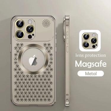 LuxMagnet AromaCase™: Aluminum Magsafe Case with Detachable Lens & Aromatherapy for iPhone - TechShopi